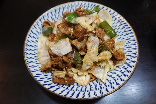自家製の回鍋肉 自家製の回鍋肉の写真
