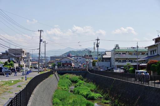 松山市郊外の町角風景 松山市郊外の町角風景の写真