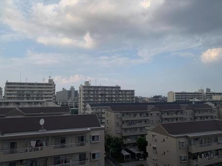 空と団地 空と団地の写真