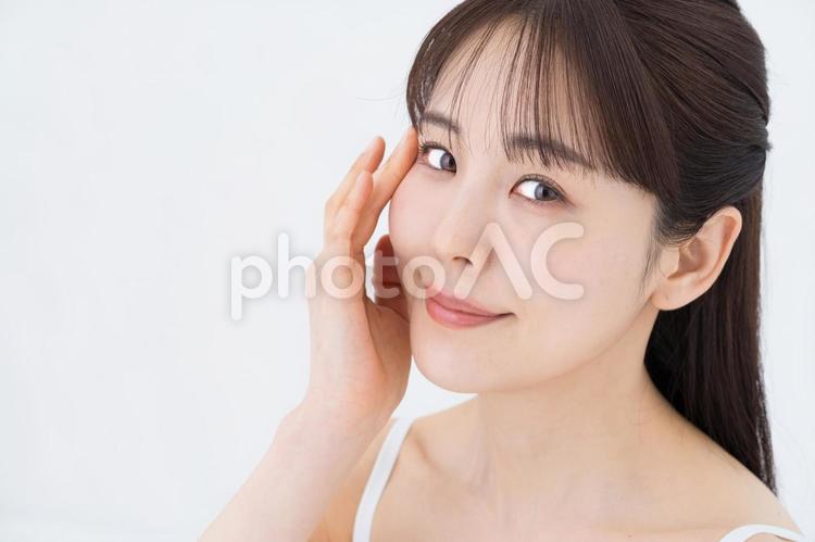 ミドルのスキンケアイメージ スキンケア,ビューティ,女性の写真素材