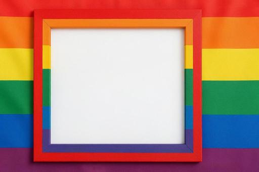 LGBTレインボーフレーム・ジェンダー LGBTレインボーフレーム・ジェンダーの写真