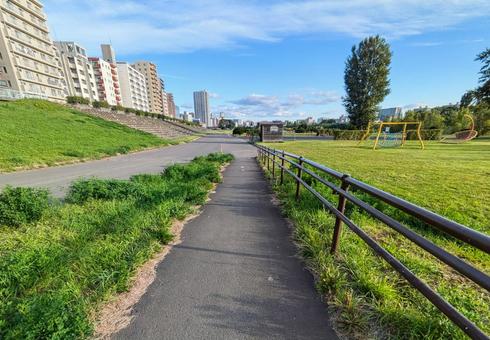 自然と街の風景 自然と街の風景 自然,風景,道の写真素材