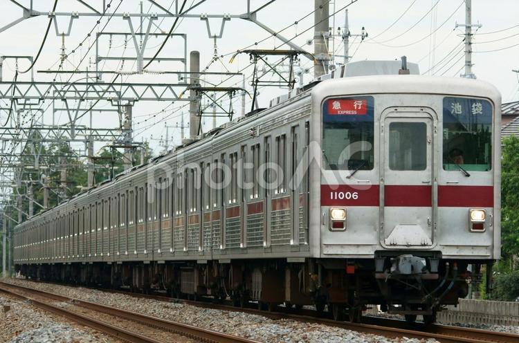 東上線　編成写真 東上線,東武鉄道,私鉄の写真素材