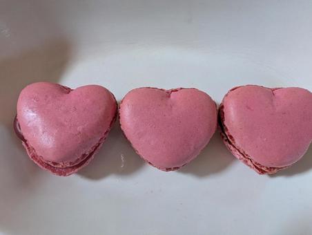 ハートのマカロンの写真