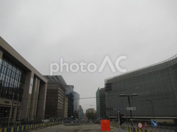 ブリュッセルの欧州連合（EU）本部 eu本部,ベルレモン,欧州委員会の写真素材
