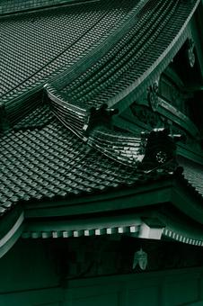 Pattern Pattern 瓦,瓦屋根,寺院の写真素材