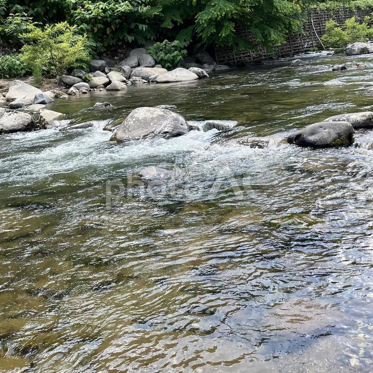 夏を涼しく！（清流）（川）No.3 夏,水,川の写真素材