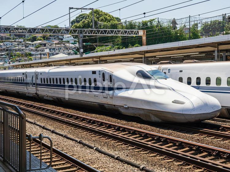 東海道新幹線N700Aのぞみ（追抜き） 東海道新幹線,n700a,のぞみの写真素材