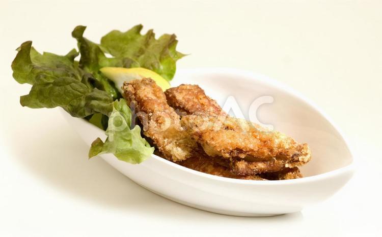 手羽中のから揚げ 鶏の唐揚げ,フライドチキン,から揚げの写真素材