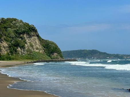 千葉県勝浦市の海 千葉県勝浦市の海 勝浦の海,海,波の写真素材