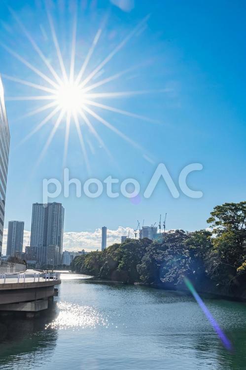 東京　汐留の風景 東京,東京都,中央区の写真素材