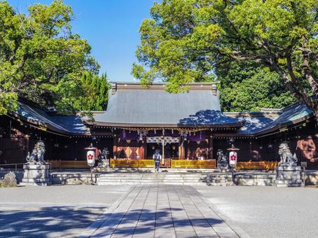 【兵庫県】姫路市・兵庫縣姫路護國神社 兵庫縣姫路護國神社,白鷺宮,寺社仏閣の写真素材