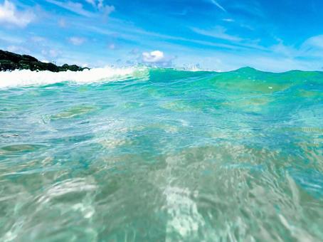 海と空 海,空,青空の写真素材