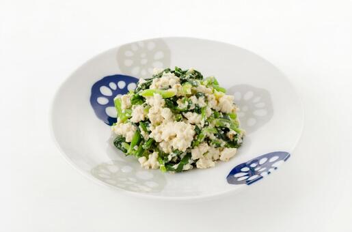 ホウレン草の白和えごま風味 ほうれん草と豆腐の白和え,白和え,ごま風味の写真素材