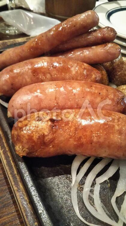 ウィンナー盛り合わせ フード,ソーセージ,お肉の写真素材