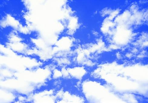青空と白い雲の風景 積乱雲 低気圧 青空と白い雲の風景 積乱雲 低気圧 空,夏,夏空の写真素材