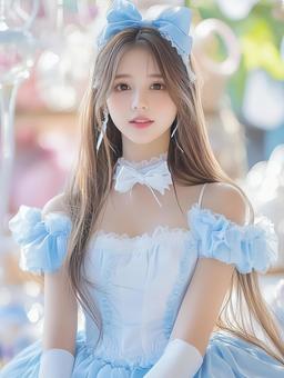 可愛いコスプレアイドルの若い女性 可愛いコスプレアイドルの若い女性の写真