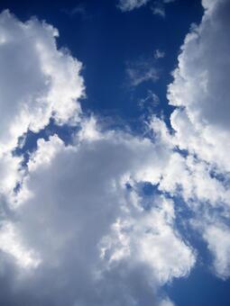 青空と雲 青空と雲の写真