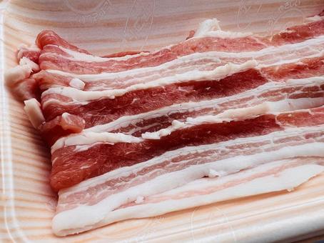 豚バラスライス① 豚バラ,バラ肉,豚肉の写真素材