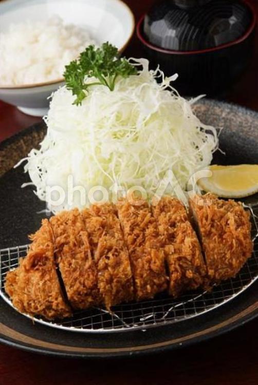 日本料理のとんかつイメージ とんかつ,日本料理,揚げ物の写真素材