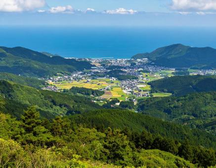 山から見た町の風景4 山から見た町の風景4の写真