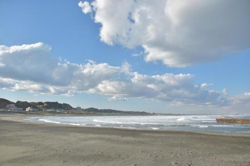 冬の太東海水浴場 冬の太東海水浴場の写真