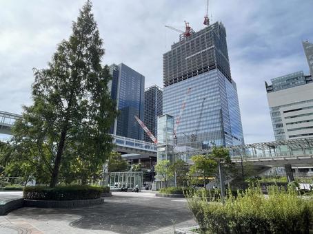 浜松町駅前 浜松町駅前 浜松町,駅前,工事の写真素材