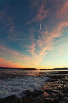 アルカディア国立公園の夕暮れ アルカディア国立公園の夕暮れ アルカディア,アメリカ,海外の写真素材