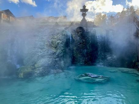 草津温泉 草津温泉,温泉,酸性の写真素材