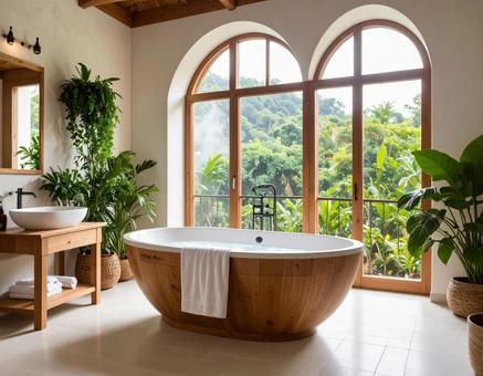 美しいバスルーム 美しいバスルームの写真