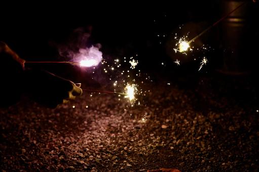 手持ち花火 花火,手持ち花火,火の写真素材