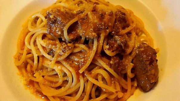 ミートソースのスパゲティ ミートソースのスパゲティの写真