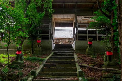 Photo, a shrine, shimizumine shrine, shrines and temples, 