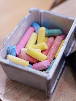 チョーク　学校　教室　授業　先生　 チョーク,学校,授業の写真素材