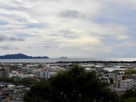 紀三井寺から眺める和歌の浦外洋 紀三井寺から眺める和歌の浦外洋の写真