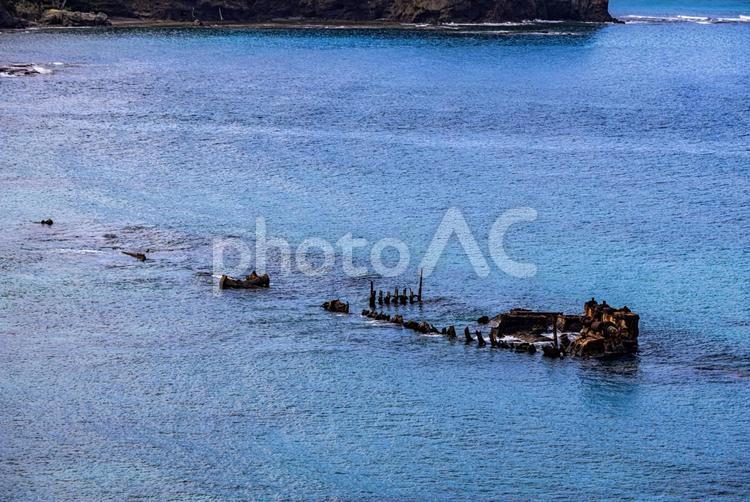 小笠原諸島　境浦海岸から望む絶景 父島,小笠原諸島,海の写真素材