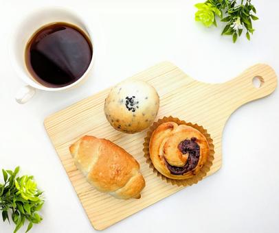パンとコーヒー ① パンとコーヒー ① パン,ベーカリー,コーヒーの写真素材