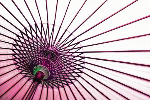 和傘1 絵日傘,日傘,蛇の目傘の写真素材