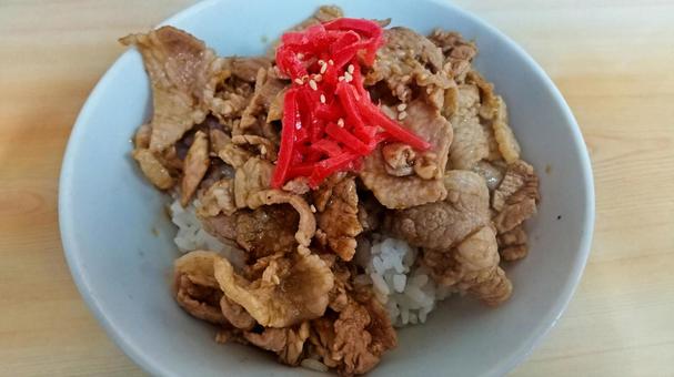 ミニ焼き肉丼 ミニ焼き肉丼 ミニ焼き肉丼,豚肉,米の写真素材