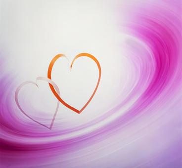 渦の中のハート1 ピンク,ハート,背景の写真素材