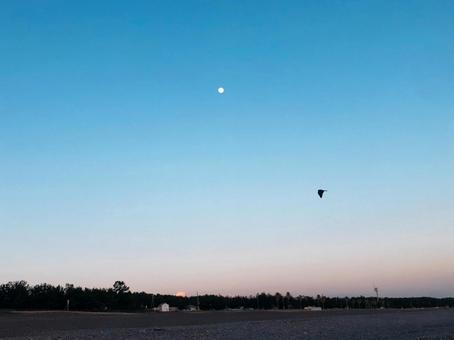 空のグラデーションの写真