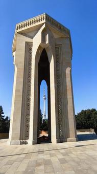 永遠の炎の記念碑（アゼルバイジャン） アゼルバイジャン,バクー,永遠の炎の記念碑の写真素材