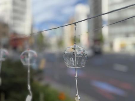 透明な風鈴 透明な風鈴 風鈴,夏,7月の写真素材