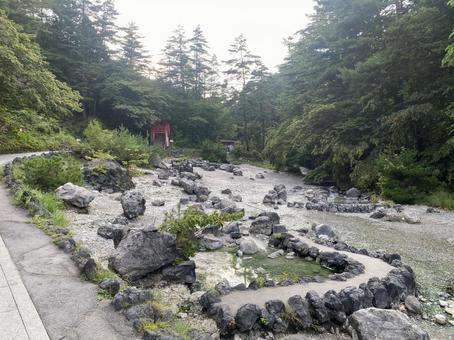 西の河原公園 源泉 西の河原公園 源泉 草津,西の河原,地獄の写真素材