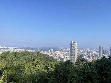 新神戸 新神戸 新神戸,ビル,山の写真素材