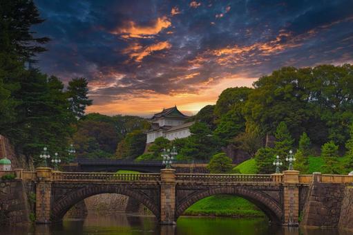 桜田門（東京） 江戸城,江戸,皇居外苑の写真素材