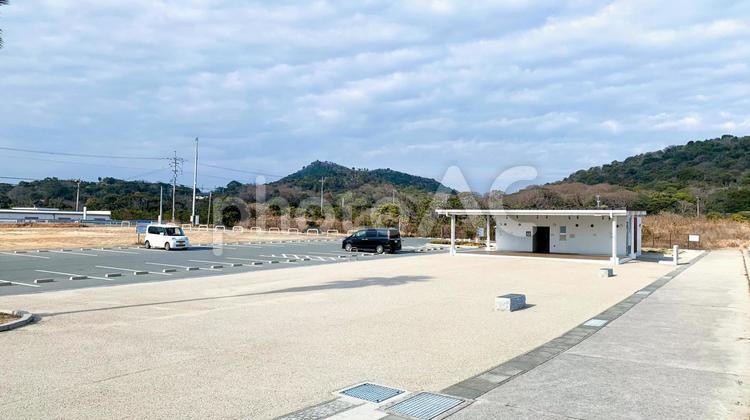 美濃ケ浜海浜公園の駐車場 美濃ケ浜,海浜公園,駐車場の写真素材