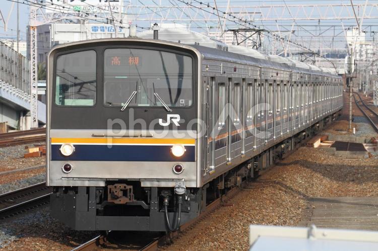 JR西日本、205系車両 jr,jr西日本,東海道本線の写真素材