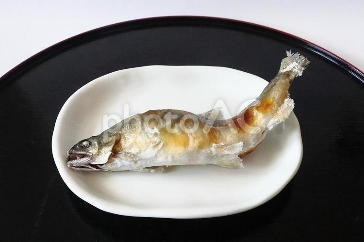 アユの塩焼き 鮎,魚,焼き魚の写真素材