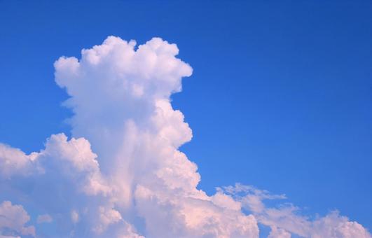 Sky images and background materials/Summer sky and clouds, JPG